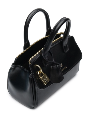 Сумка-тоут в черном цвете с брелоком и ручками  Armani Exchange