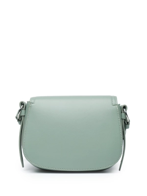 Сумка-мессенджер в цвете хаки с серебристой  фурнитурой  Armani Exchange