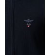 Кардиган темно-синего цвета с воротником стойка Aeronautica Militare