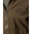 Толстовка цвета хаки на молнии с капюшоном Aeronautica Militare