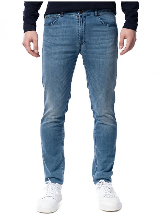 Классические джинсы голубого цвета Aeronautica Militare