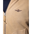 Толстовка с винтажным эффектом и капюшоном  на молнии Aeronautica Militare