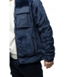 Куртка темно-синего цвета с накладными карманами и воротником стойкой Aeronautica Militare