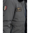 Бомбер темно-зеленого цвета со съемным воротником Aeronautica Militare