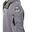 Куртка с капюшоном и прорезными карманами из нейлона Aeronautica Militare