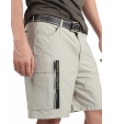 Светлые бежевые шорты с большими накладными карманами Armani Exchange