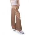 Льняные бежевые брюки прямого кроя Armani Exchange