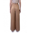 Льняные бежевые брюки прямого кроя Armani Exchange