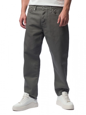 Брюки свободного кроя в цвете хаки Armani Exchange на средней посадке