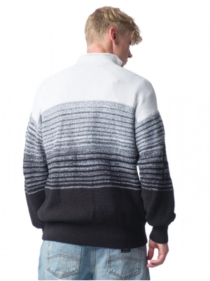 Кардиган комбинированного цвета с высоким воротником Armani Exchange