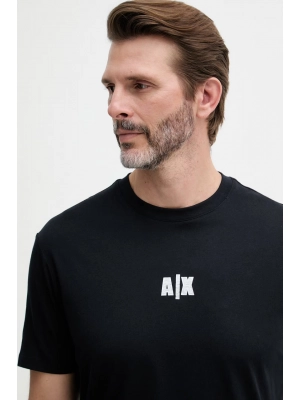 Тёмно-синяя футболка Armani Exchange – свободный крой
