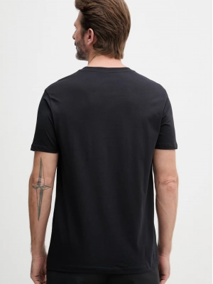 Тёмно-синяя футболка Armani Exchange из натурального хлопка