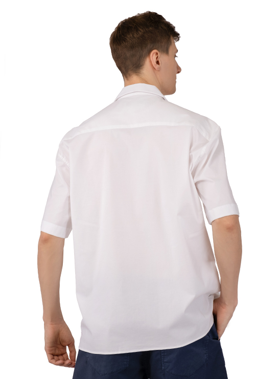 Белая рубашка с коротким рукавом и ярким принтом Ice Play