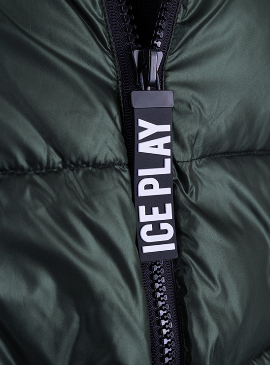 Куртка темно-зеленого болотного цвета с капюшоном Ice Play