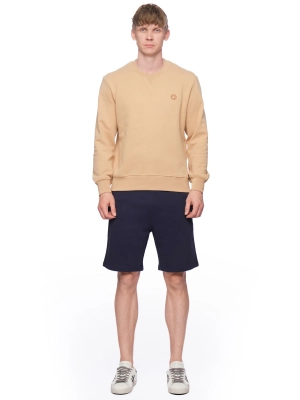 Шорты из хлопка в синем цвете прямого кроя с прорезными карманами Save The Duck прямого кроя