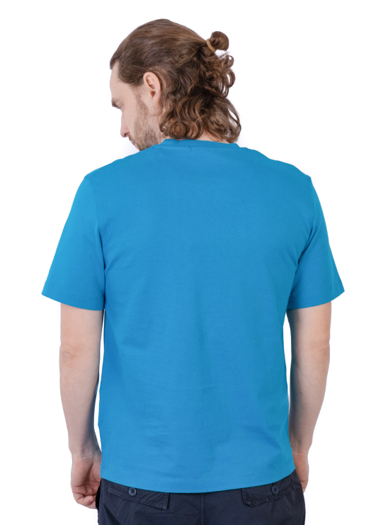 Базовая футболка голубого цвета Aeronautica Militare