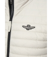 Стеганая куртка с наполнителем и логотипом на груди  Aeronautica Militare