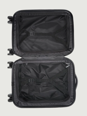 Чемодан в сером цвете с выдвижной ручкой Armani Exchange