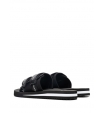 Шлепанцы черного цвета с брендированными шлейками Armani Exchange