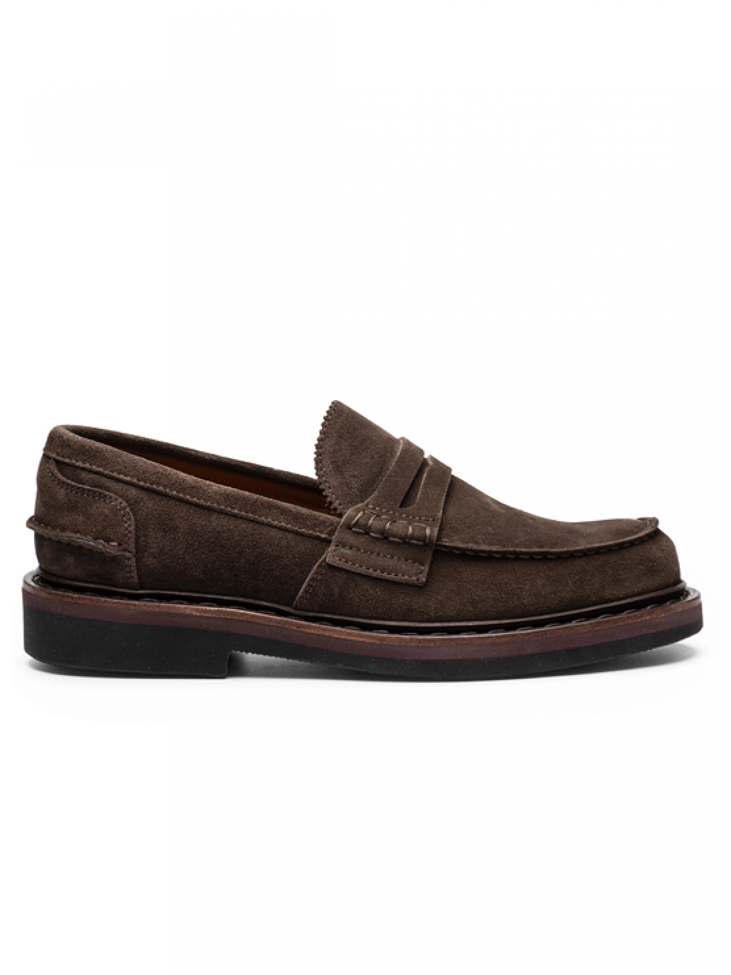 Кожаные туфли-лоферы в коричевом цвете Premiata