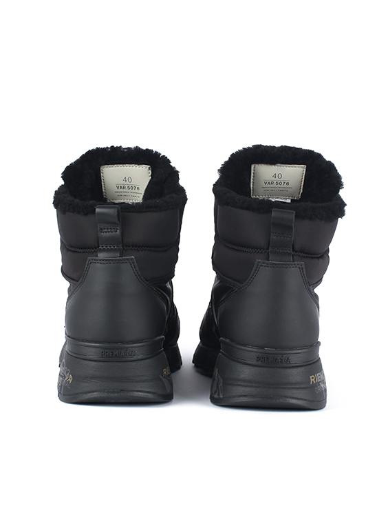 Черные ботинки с овечьим мехом Premiata Jeff 5076