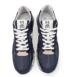 Темно-синие кроссовки с бежевыми вставками Premiata Mase 5684