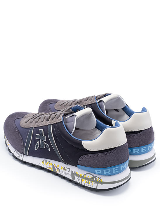 Комбинированные кроссовки с основой темно-синего цвета Lucy 5902