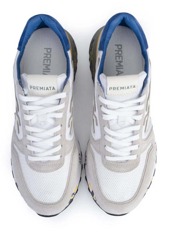 Комбинированные кроссовки с нашивкой в виде лого бренда Premiata Mick 6168