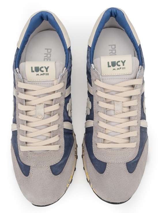 Комбинированные кроссовки с замшевыми вставками Premiata Lucy 6176