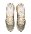 Комбинированные кроссовки с зелеными вставками Premiata Moerun 6726