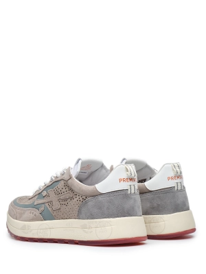 Кеды с перфорацией Premiata Nous 7223 серого цвета