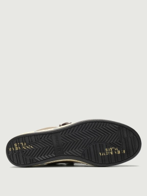 Мужские кеды коричневого цвета с серыми вставками из замши Premiata BSKT CLAY 7622