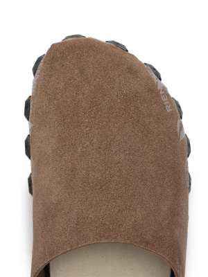 Сабо в бежевом цвете Premiata IVY8279 на ребристой облегченной подошве