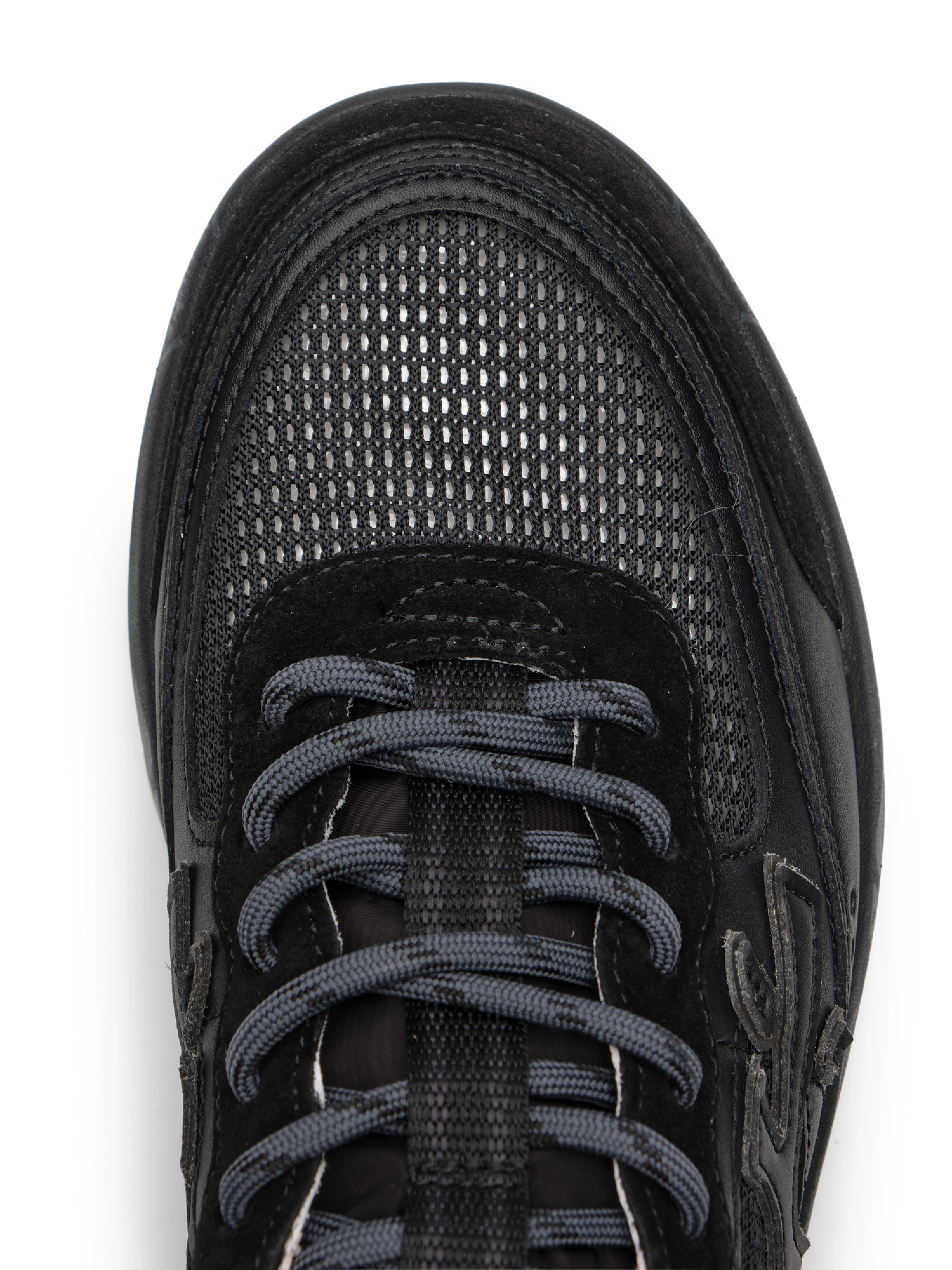 Кеды в черном цвете перфорированные Premiata NOUS8299 с белым задником