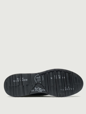 Зимние кроссовки мужские Premiata MICK1453NM в черном цвете с мехом в цвет Зимние кроссовки мужские Premiata MICK1453NM в черном цвете с мехом в цвет