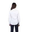 Классическая рубашка белого цвета с лого бренда на груди Aeronautica Militare