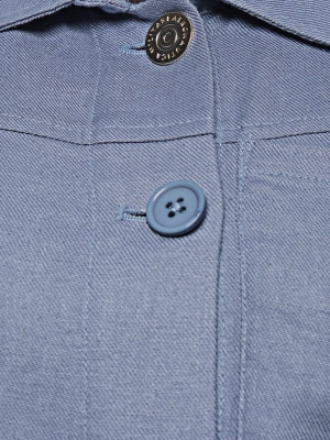 Рубашка в голубом цвете с коротким рукавом и накладным карманом на груди Aeronautica Militare