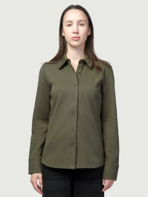 Рубашка в цвете хаки Aeronautica Militare на пуговицах