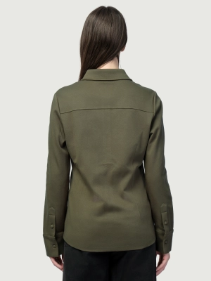 Рубашка в цвете хаки Aeronautica Militare на пуговицах