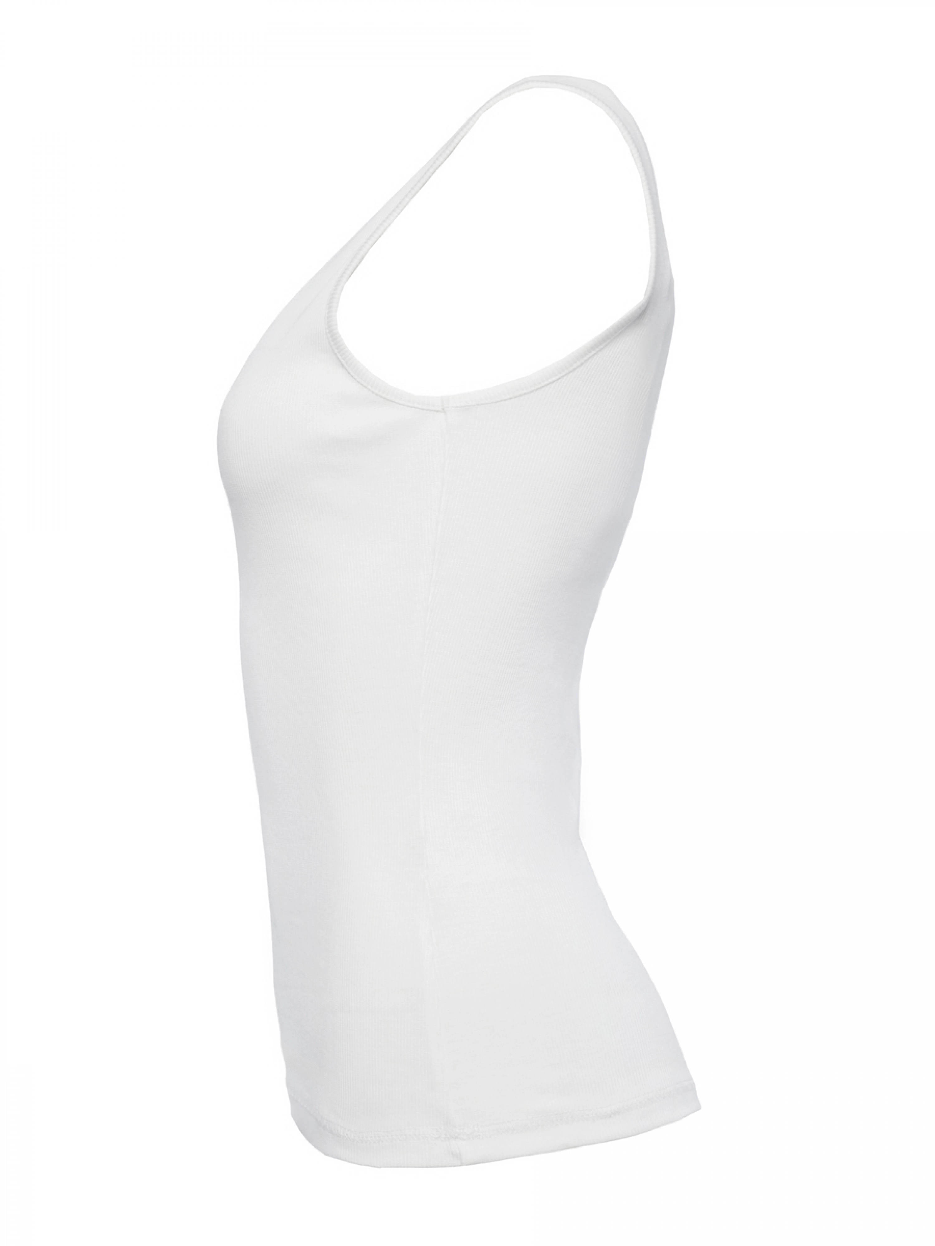 Топ в белом цвете из эластичного трикотажа с лого на груди Aeronautica Militare Топ в белом цвете из эластичного трикотажа с лого на груди Aeronautica Militare