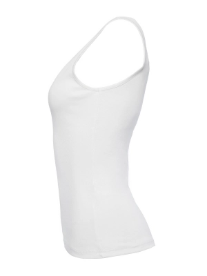 Топ в белом цвете из эластичного трикотажа с лого на груди Aeronautica Militare Топ в белом цвете из эластичного трикотажа с лого на груди Aeronautica Militare