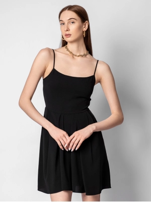 Короткий сарафан черного цвета на бретелях Armani Exchange