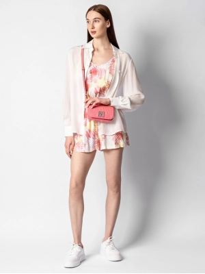 Комбинезон длины мини с цветочным принтом Armani Exchange