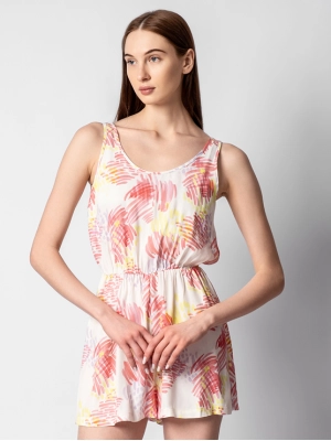 Комбинезон длины мини с цветочным принтом Armani Exchange