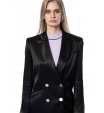 Приталенный пиджак черного цвета на пуговицах Armani Exchange