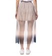 Плиссированная юбка бежевого цвета длины макси Armani Exchange