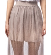 Плиссированная юбка бежевого цвета длины макси Armani Exchange