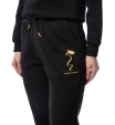 Зауженные спортивные брюки черного цвета на манжетах Armani Exchange