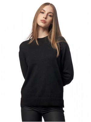 Пуловер прямого кроя в черном цвете Armani Exchange