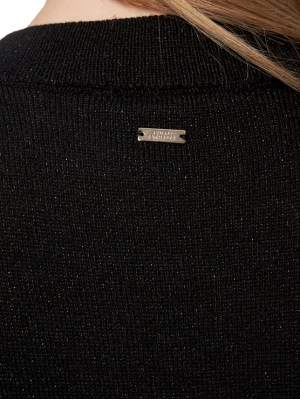 Пуловер прямого кроя в черном цвете Armani Exchange